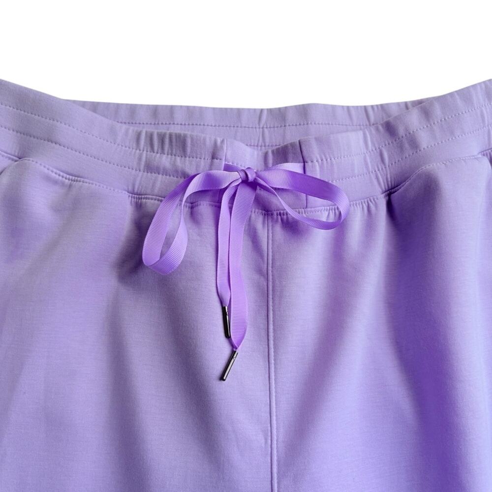 Scarlett Purple Track Pants with Elastic Cuffs and Drawstring Waistband - Picture 3 of 6